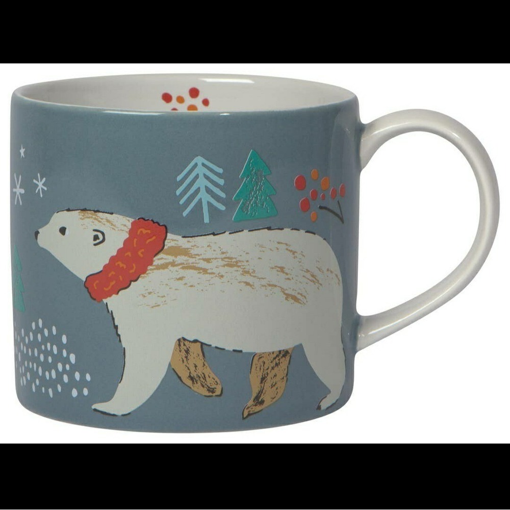 Danica Jubilee Winter Wilderland Christmas Mug in a Box 14 oz NEW Polar Bear Owl